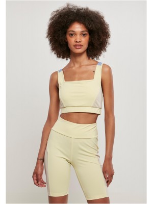 Спортен сутиен в светло жълт цвят Urban Classics