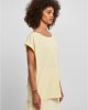 Дамска тениска с паднали ръкави в жълто Ladies Organic Shoulder, Urban Classics, Тениски - Complex.bg