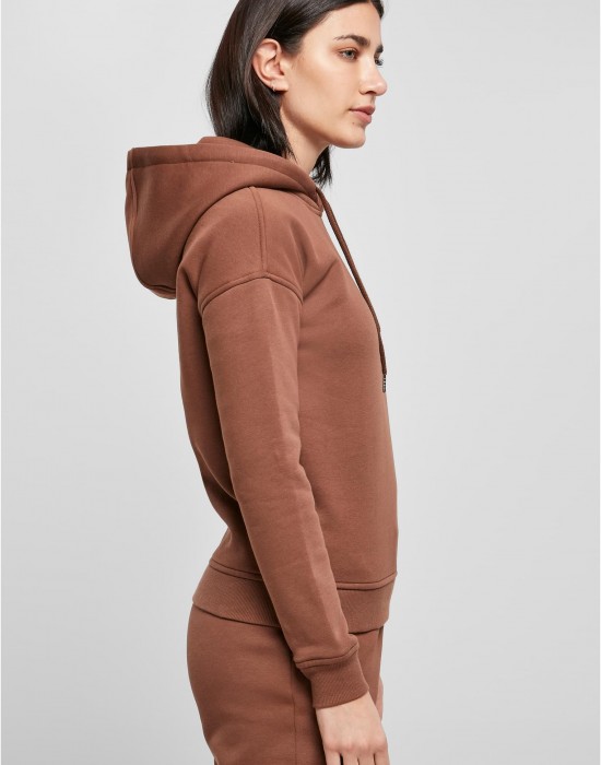 Дамски суичър в кафяво Ladies Organic Hoody, Urban Classics, Суичъри - Complex.bg