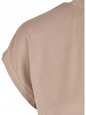 Дамски къс топ в бежово Ladies Modal Short