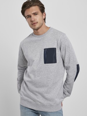 Мъжка блуза в сив цвят Military Crew Мъжка блуза в сив цвят Military Crew