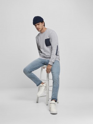 Мъжка блуза в сив цвят Military Crew Мъжка блуза в сив цвят Military Crew