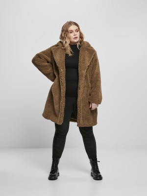 Дамско палто в кафяв цвят Ladies Oversized Coat Дамско палто в кафяв цвят Ladies Oversized Coat