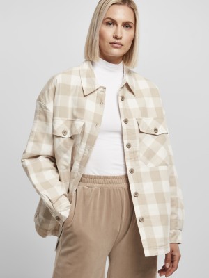 Дамска риза в цвят екрю Ladies Flanell Padded Overshirt