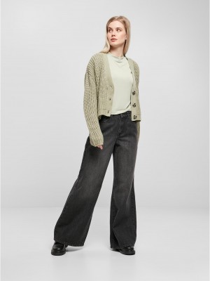 Дамска жилетка в зелено Ladies Oversized Cardigan