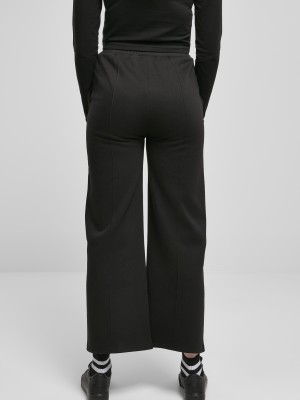 Дамско спортно долнище в черно Ladies Straight Pants