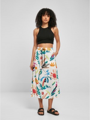 Дамска пола на цветя Ladies Viscose Midi Skirt
