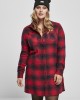 Дамска рокля в червено Ladies Check Shirt Dress, Urban Classics, Жени - Complex.bg