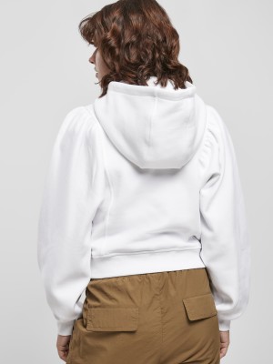 Дамски суичър в бял цвят Ladies Organic Gathering Batwing Hoody