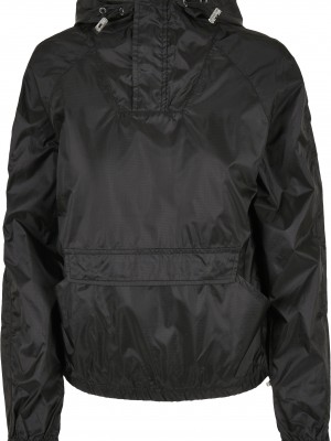 Дамска ветровка в черно Ladies Transparent Jacket