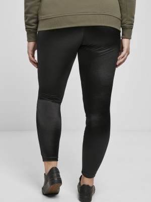 Дамски клин в черно Ladies Shiny Tech Mesh Leggings