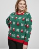 Дамски коледен пуловер Ladies Santa Christmas Sweater, Urban Classics, Блузи - Complex.bg