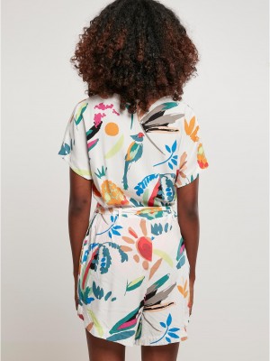 Дамски гащеризон на цветя Ladies Short Viscose Belt 