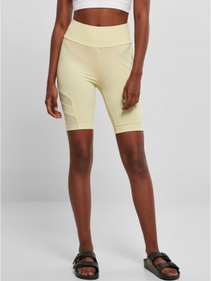 Дамски къс клин в светложълто Ladies High Waist Tech Shorts Дамски къс клин в светложълто Ladies High Waist Tech Shorts