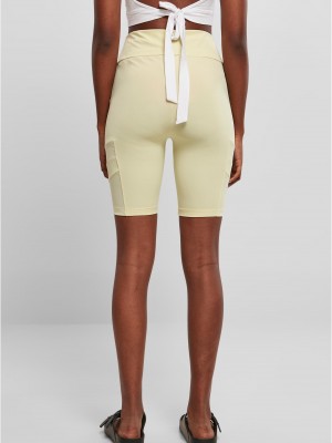 Дамски къс клин в светложълто Ladies High Waist Tech Shorts Дамски къс клин в светложълто Ladies High Waist Tech Shorts