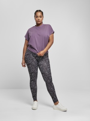 Дамска тениска в лилаво Ladies Short Pigment Dye Cut On Sleeve Tee