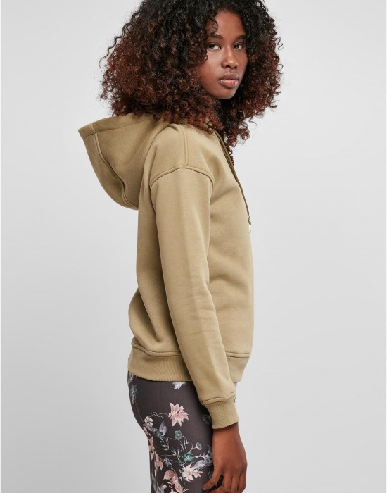 Дамски суичър в цвят каки Ladies Hoody khaki, Urban Classics, Суичъри - Complex.bg