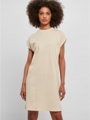 Дамска рокля в бежов цвят Ladies Turtle Extended Shoulder Dress