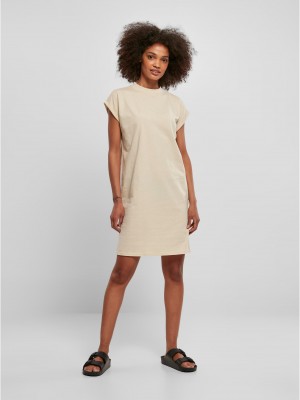 Дамска рокля в бежов цвят Ladies Turtle Extended Shoulder Dress