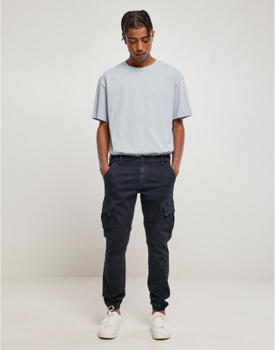 Мъжки карго панталони в тъмносиньо Washed Cargo Twill Jogging Pants, Urban Classics, Дънки - Complex.bg