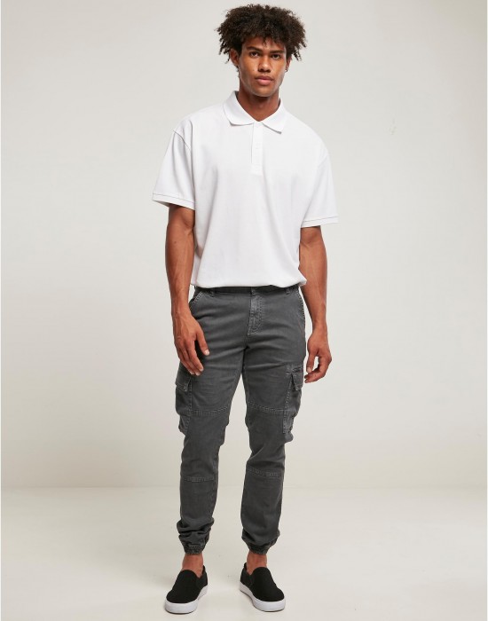 Мъжки карго панталони в сив цвят Washed Cargo Twill Jogging Pants, Urban Classics, Дънки - Complex.bg