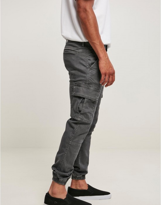 Мъжки карго панталони в сив цвят Washed Cargo Twill Jogging Pants, Urban Classics, Дънки - Complex.bg