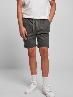 Мъжки къси гащи в сиво Stretch Twill Joggshorts