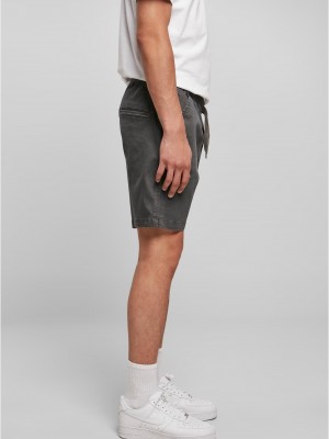 Мъжки къси гащи в сиво Stretch Twill Joggshorts
