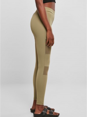 Дамски клин в цвят каки Ladies Tech Mesh Leggings Дамски клин в цвят каки Ladies Tech Mesh Leggings