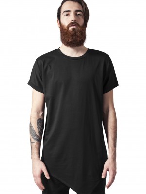 Мъжка дълга тениска в черно Asymetric Long Tee Мъжка дълга тениска в черно Asymetric Long Tee