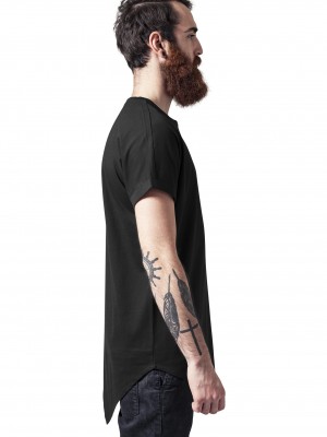 Мъжка дълга тениска в черно Asymetric Long Tee Мъжка дълга тениска в черно Asymetric Long Tee