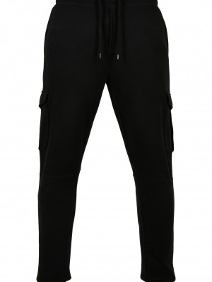 Мъжко долнище в черно Fitted Cargo Sweatpants Мъжко долнище в черно Fitted Cargo Sweatpants