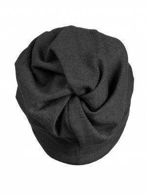 Многофункционална бийни шапка в черен цвят MSTRDS Rib 2in1 Beanie 