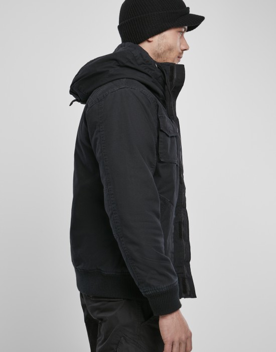 Мъжко яке с качулка в черен цвят Bronx, Urban Classics, Зимни якета - Complex.bg