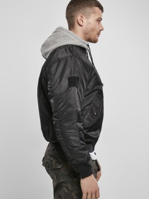 Мъжко яке тип бомбър в черно Brandit