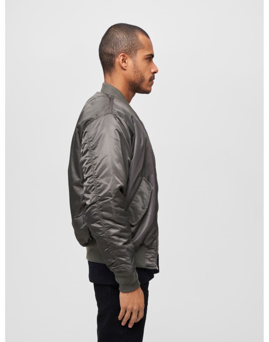 Мъжко яке тип бомбър в сив цвят MA1, Urban Classics, Зимни якета - Complex.bg