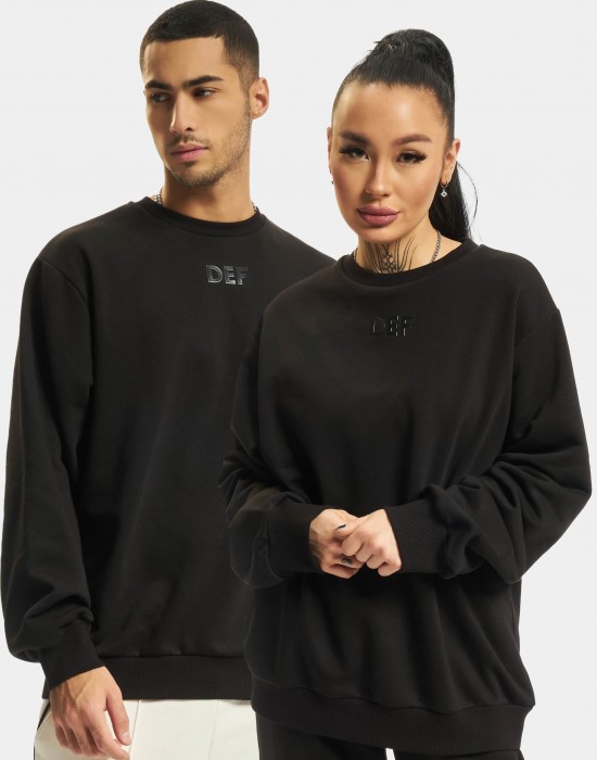 Широк суичър в черен цвят UNISEX DEF Pullover, DEF, Жени - Complex.bg