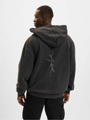 Мъжки суичър с качулка в черен цвят  Mister Tee Thorned Mask Hoody