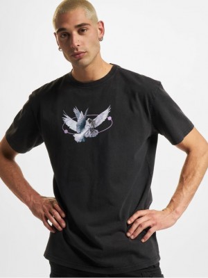 Мъжка тениска в черен цвят Mister Tee Vive la Liberte Мъжка тениска в черен цвят Mister Tee Vive la Liberte