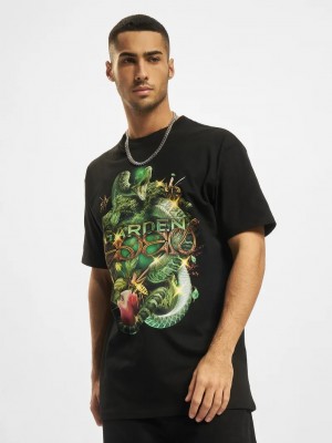 Мъжка тениска в черен цвят Mister Tee Garden Of Eden Мъжка тениска в черен цвят Mister Tee Garden Of Eden