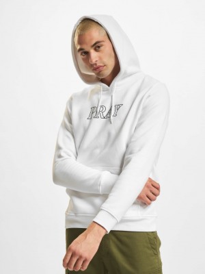 Мъжки суичър с качулка в бял цвят Mister Tee Pray Hands