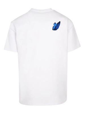 Мъжка тениска в бял цвят Mister Tee Le Papillon Мъжка тениска в бял цвят Mister Tee Le Papillon