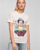 Дамска тениска Merchcode Frida Kahlo в цвят екрю, MERCHCODE, Тениски - Complex.bg