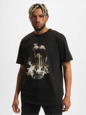 Мъжка тениска в черен цвят Mister Tee Flashing Lights Мъжка тениска в черен цвят Mister Tee Flashing Lights