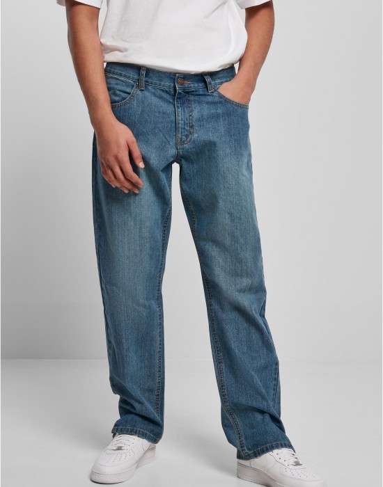 Мъжки дънки в син цвят Urban Classics Straight Slit Jeans, Urban Classics, Дънки - Complex.bg