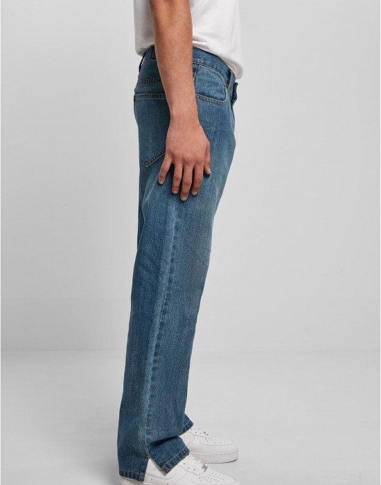 Мъжки дънки в син цвят Urban Classics Straight Slit Jeans, Urban Classics, Дънки - Complex.bg