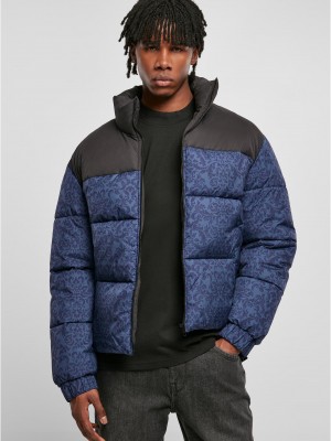 Мъжко зимно яке в син цвят Urban Classics Puffer Jacket