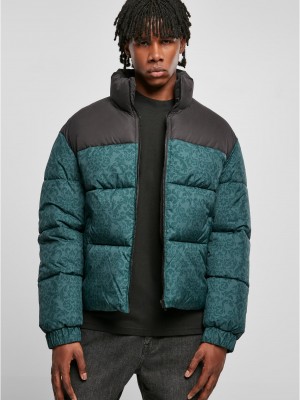 Мъжко зимно яке в зелен цвят Urban Classics Puffer Jacket
