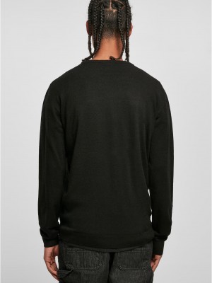 Мъжка плетена блуза в черен цвят Urban Classics  Мъжка плетена блуза в черен цвят Urban Classics