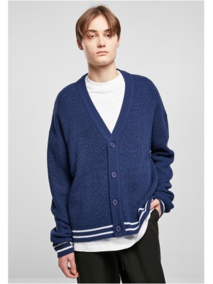 Мъжка плетена жилетка в син цвят Urban Classics Мъжка плетена жилетка в син цвят Urban Classics